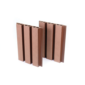 Rivestimento murale resistente all'umidità del pannello a parete composito in plastica WPC Holo Wood per la decorazione domestica