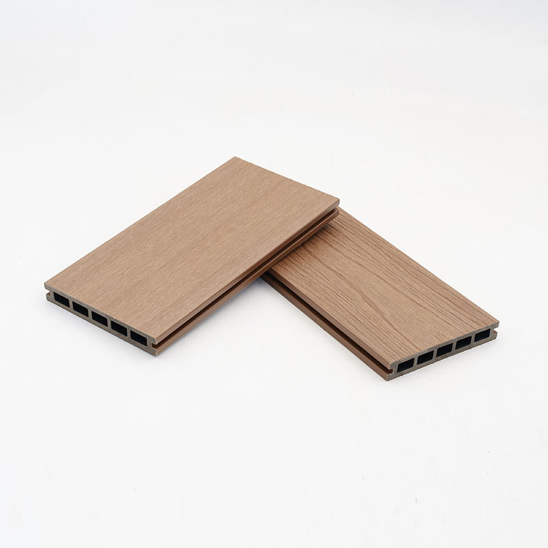 Decking composto de madeira e plástico anti-envelhecimento, resistente a arranhões ao ar livre WPC