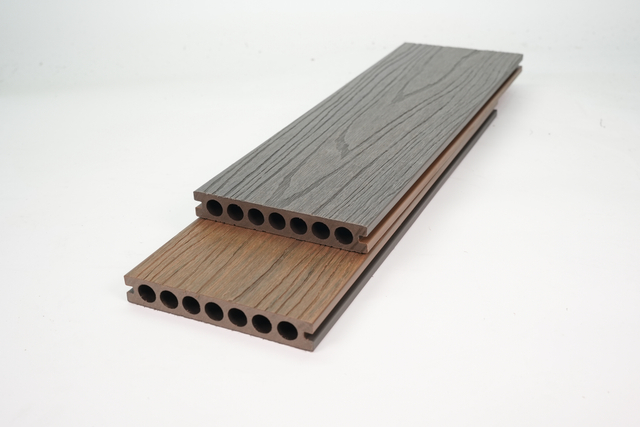 ET9324G Deck composto de pl&aacute;stico de madeira de cor dupla para jardim de piscina